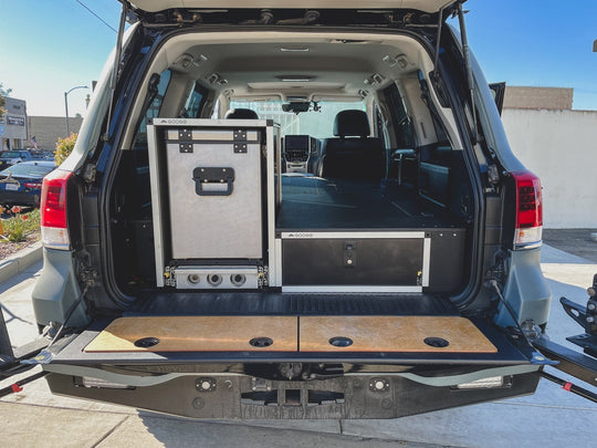 Toyota Land Cruiser 2008-2021 200 Series - Single Drawer with Fitted Top Plate - 22-3/16"W x 9-1/2"H x 40"D - Premium Drawers by Xtreme Canopies