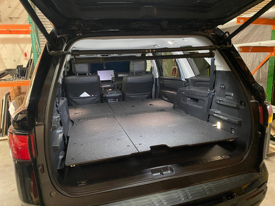 Toyota - Sequoia - 2023-Present - 3rd Gen - Explore Series - Seat Delete Plate System - Second Row with Captain's Chairs - Premium Seat Delete Plate System by Xtreme Canopies