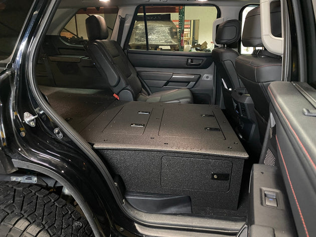 Toyota - Sequoia - 2023-Present - 3rd Gen - Explore Series - Seat Delete Plate System - Second Row with Captain's Chairs - Premium Seat Delete Plate System by Xtreme Canopies