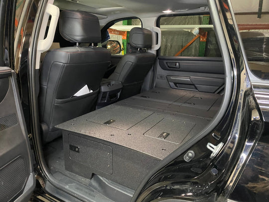 Toyota - Sequoia - 2023-Present - 3rd Gen - Explore Series - Seat Delete Plate System - Second Row with Captain's Chairs - Premium Seat Delete Plate System by Xtreme Canopies