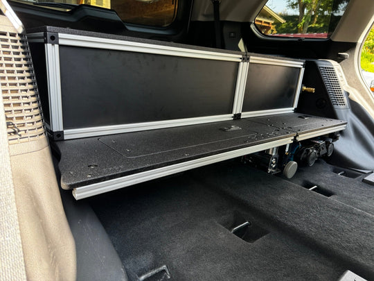 Toyota - Sequoia - 2023-Present - 3rd Gen - Explore Series - Single Drawer - 28-3/16" Width x 38" Deep x 10" High - Drawer Module with Short Drawer 20" and Storage Space Behind - Premium Drawers by Xtreme Canopies