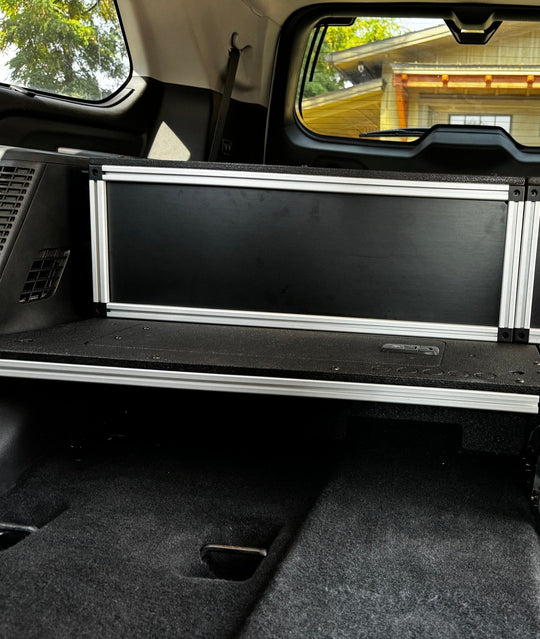 Toyota - Sequoia - 2023-Present - 3rd Gen - Explore Series - Single Drawer - 28-3/16" Width x 38" Deep x 10" High - Drawer Module with Short Drawer 20" and Storage Space Behind - Premium Drawers by Xtreme Canopies