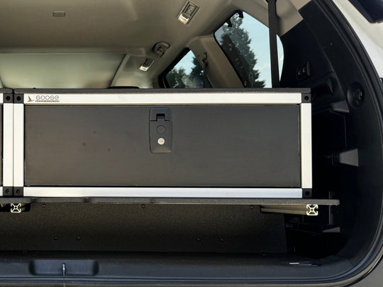 Toyota - Sequoia - 2023-Present - 3rd Gen - Explore Series - Single Drawer - 28-3/16" Width x 38" Deep x 10" High - Drawer Module with Short Drawer 20" and Storage Space Behind - Premium Drawers by Xtreme Canopies