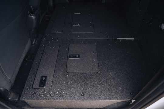 Toyota Tacoma 2005-2023 2nd and 3rd Gen Double Cab Version 2 - Second Row Seat Delete Plate System - Premium Seat Delete Plate System by Xtreme Canopies