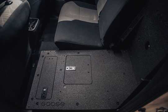 Toyota Tacoma 2005-2023 2nd and 3rd Gen Double Cab Version 2 - Second Row Seat Delete Plate System - Premium Seat Delete Plate System by Xtreme Canopies