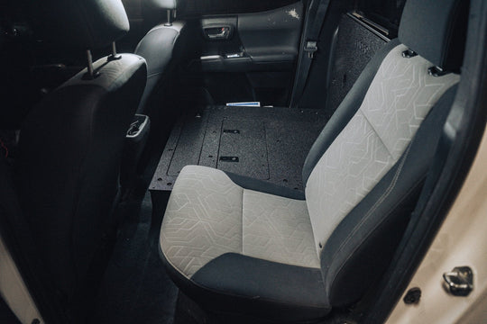 Toyota Tacoma 2005-2023 2nd and 3rd Gen Double Cab Version 2 - Second Row Seat Delete Plate System - Premium Seat Delete Plate System by Xtreme Canopies