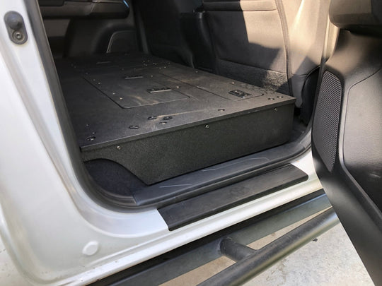 Toyota Tacoma 2005-2023 2nd and 3rd Gen. Double Cab - Second Row Seat Delete Infill Panels - Premium Goose Gear Plate by Xtreme Canopies