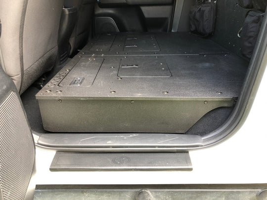 Toyota Tacoma 2005-2023 2nd and 3rd Gen. Double Cab - Second Row Seat Delete Infill Panels - Premium Goose Gear Plate by Xtreme Canopies