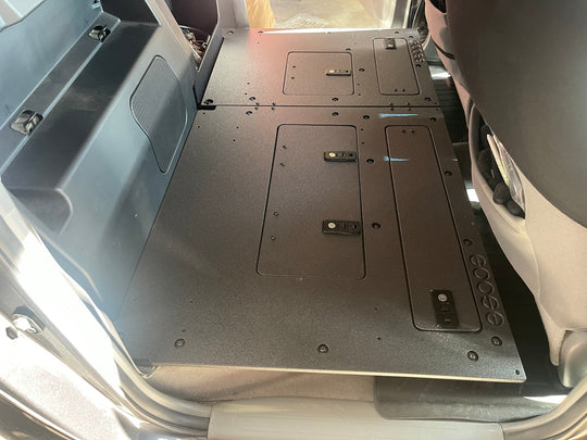 Toyota Tacoma 2005-2023 2nd and 3rd Gen. Double Cab - Second Row Seat Delete Plate System keeping Factory Back Wall - Premium Seat Delete Plate System by Xtreme Canopies