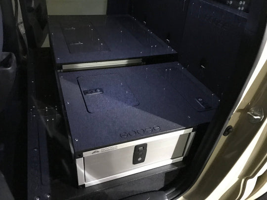 Toyota Tacoma 2005-2023 2nd and 3rd Gen. Double Cab - Second Row Single Drawer Module - 40% Driver Side - Premium Drawers by Xtreme Canopies