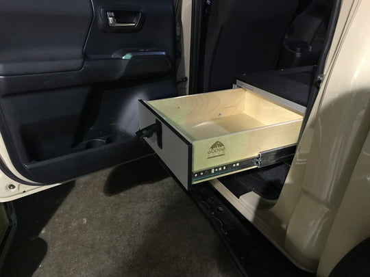 Toyota Tacoma 2005-2023 2nd and 3rd Gen. Double Cab - Second Row Single Drawer Module - 40% Driver Side - Premium Drawers by Xtreme Canopies