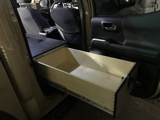Toyota Tacoma 2005-2023 2nd and 3rd Gen. Double Cab - Second Row Single Drawer Module - 60% Passenger Side - Premium Drawers by Xtreme Canopies