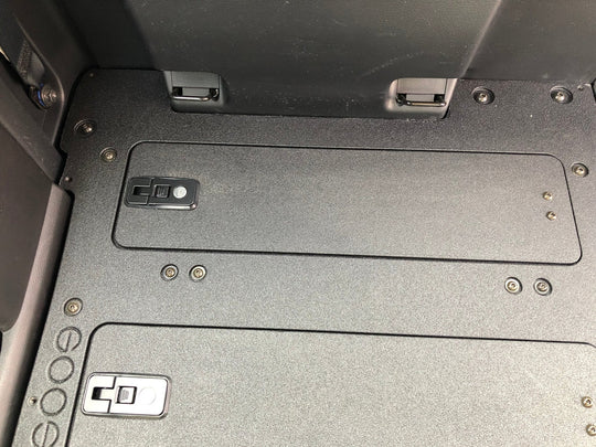 Toyota Tacoma 2016-2023 3rd Gen. Access Cab with Factory Seats - Second Row Seat Delete Plate System - Premium Seat Delete Plate System by Xtreme Canopies