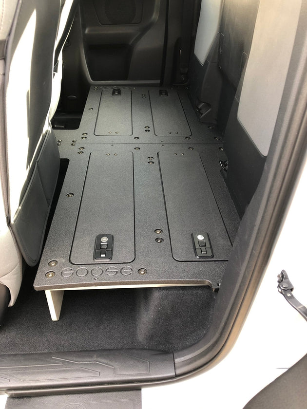 Toyota Tacoma 2016-2023 3rd Gen. Access Cab with Factory Seats - Second Row Seat Delete Plate System - Premium Seat Delete Plate System by Xtreme Canopies
