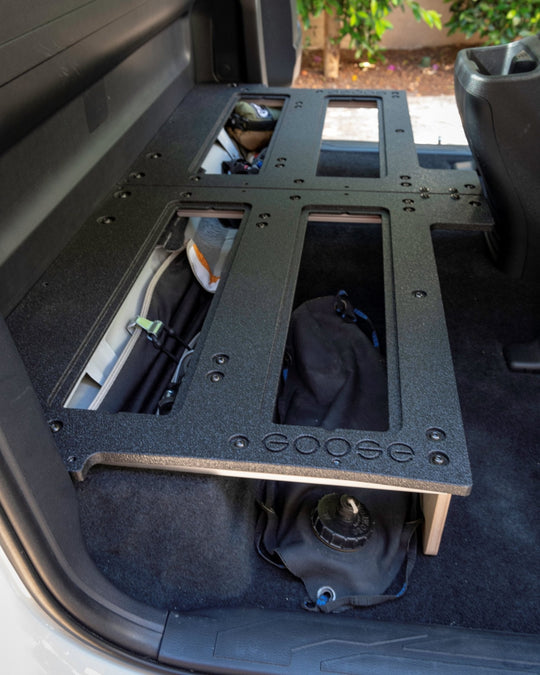Toyota Tacoma 2016-2023 3rd Gen. Access Cab without Factory Seats - Second Row Seat Delete Plate System - Premium Seat Delete Plate System by Xtreme Canopies