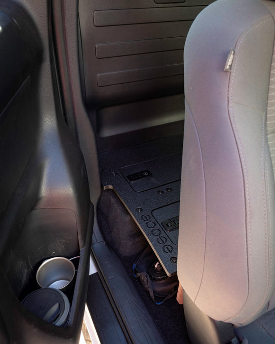Toyota Tacoma 2016-2023 3rd Gen. Access Cab without Factory Seats - Second Row Seat Delete Plate System - Premium Seat Delete Plate System by Xtreme Canopies