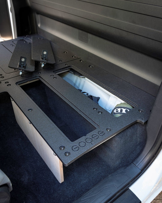 Toyota Tacoma 2016-2023 3rd Gen. Access Cab without Factory Seats - Second Row Seat Delete Plate System - Premium Seat Delete Plate System by Xtreme Canopies