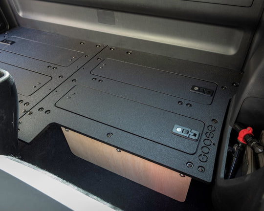 Toyota Tacoma 2016-2023 3rd Gen. Access Cab without Factory Seats - Second Row Seat Delete Plate System - Premium Seat Delete Plate System by Xtreme Canopies