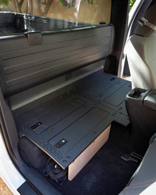 Toyota Tacoma 2016-2023 3rd Gen. Access Cab without Factory Seats - Second Row Seat Delete Plate System - Premium Seat Delete Plate System by Xtreme Canopies
