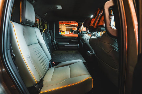 Toyota Tacoma - 2024-Present - 4th Gen - Hybrid - Double Cab - Explore Series - Seat Delete Plate System - Second Row - Premium Seat Delete Plate System by Xtreme Canopies