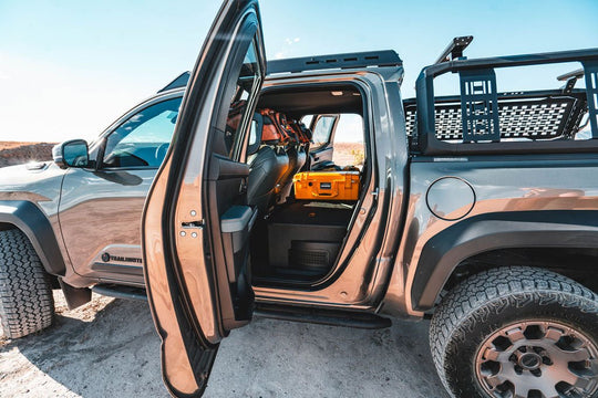 Toyota Tacoma - 2024-Present - 4th Gen - Hybrid - Double Cab - Explore Series - Seat Delete Plate System - Second Row - Premium Seat Delete Plate System by Xtreme Canopies
