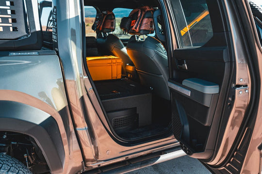 Toyota Tacoma - 2024-Present - 4th Gen - Hybrid - Double Cab - Explore Series - Seat Delete Plate System - Second Row - Premium Seat Delete Plate System by Xtreme Canopies