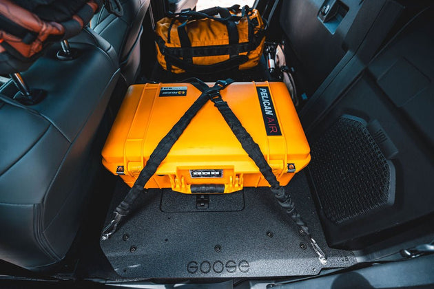 Toyota Tacoma - 2024-Present - 4th Gen - Hybrid - Double Cab - Explore Series - Seat Delete Plate System - Second Row - Premium Seat Delete Plate System by Xtreme Canopies