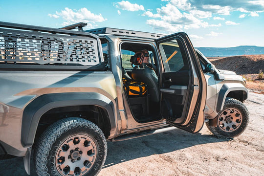 Toyota Tacoma - 2024-Present - 4th Gen - Hybrid - Double Cab - Explore Series - Seat Delete Plate System - Second Row - Premium Seat Delete Plate System by Xtreme Canopies