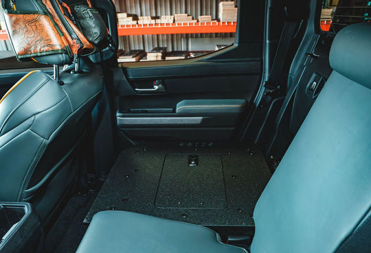 Toyota Tacoma - 2024-Present - 4th Gen - Hybrid - Double Cab - Explore Series - Seat Delete Plate System - Second Row - Premium Seat Delete Plate System by Xtreme Canopies