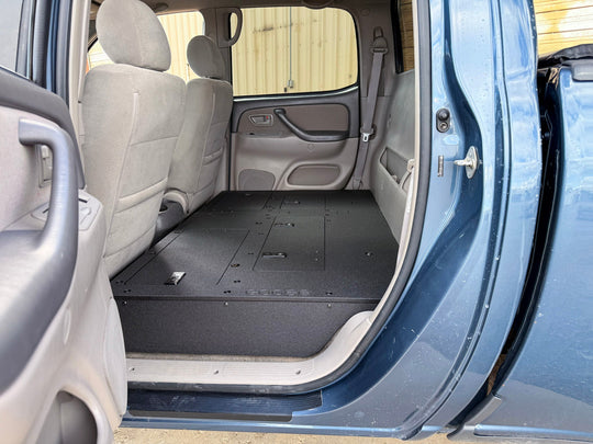 Toyota Tundra - 2000-2006 1st Gen - Double Cab - Second Row Seat Delete Plate System - Premium Seat Delete Plate System by Xtreme Canopies