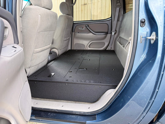Toyota Tundra - 2000-2006 1st Gen - Double Cab - Second Row Seat Delete Plate System - Premium Seat Delete Plate System by Xtreme Canopies