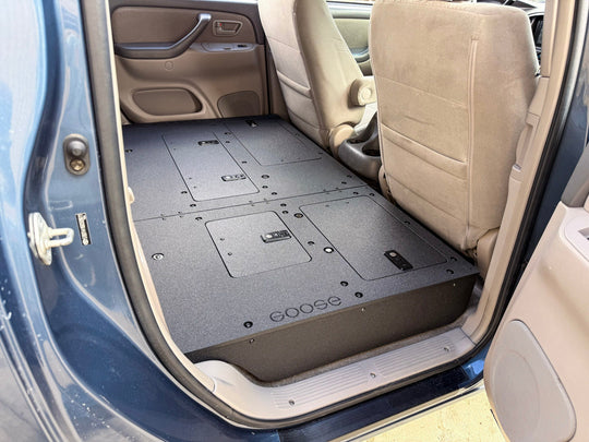 Toyota Tundra - 2000-2006 1st Gen - Double Cab - Second Row Seat Delete Plate System - Premium Seat Delete Plate System by Xtreme Canopies