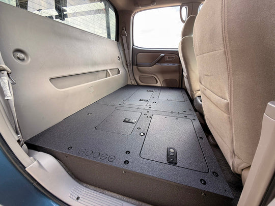 Toyota Tundra - 2000-2006 1st Gen - Double Cab - Second Row Seat Delete Plate System - Premium Seat Delete Plate System by Xtreme Canopies