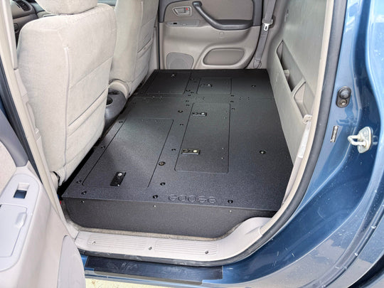 Toyota Tundra - 2000-2006 1st Gen - Double Cab - Second Row Seat Delete Plate System - Premium Seat Delete Plate System by Xtreme Canopies