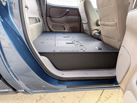 Toyota Tundra - 2000-2006 1st Gen - Double Cab - Second Row Seat Delete Plate System - Premium Seat Delete Plate System by Xtreme Canopies