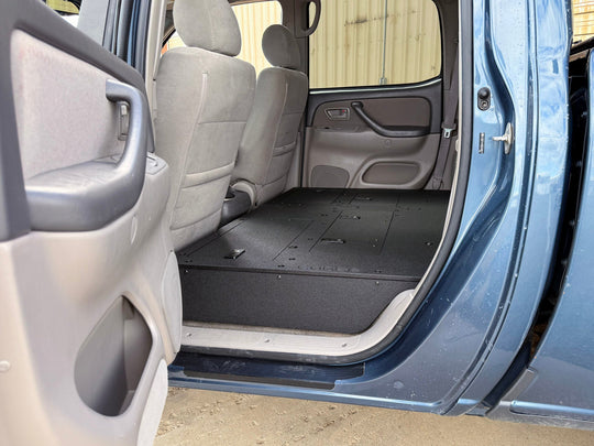 Toyota Tundra - 2000-2006 1st Gen - Double Cab - Second Row Seat Delete Plate System - Premium Seat Delete Plate System by Xtreme Canopies