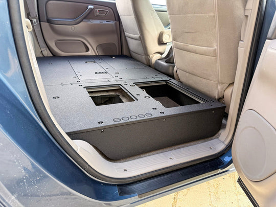 Toyota Tundra - 2000-2006 1st Gen - Double Cab - Second Row Seat Delete Plate System - Premium Seat Delete Plate System by Xtreme Canopies