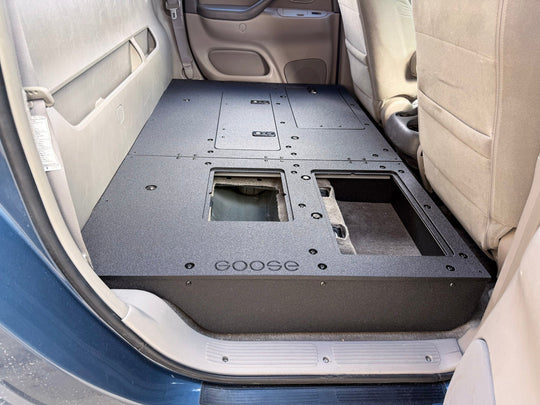 Toyota Tundra - 2000-2006 1st Gen - Double Cab - Second Row Seat Delete Plate System - Premium Seat Delete Plate System by Xtreme Canopies
