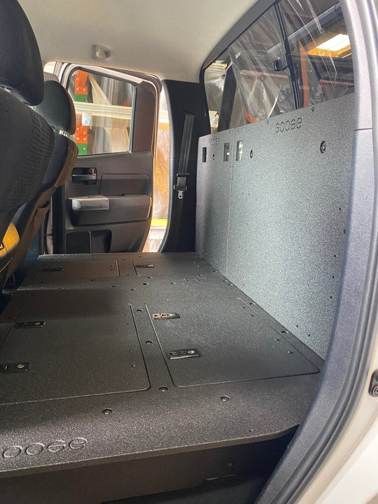 Toyota Tundra 2007-2013 2nd Gen. Double Cab - Second Row Seat Delete Plate System - Premium Seat Delete Plate System by Xtreme Canopies