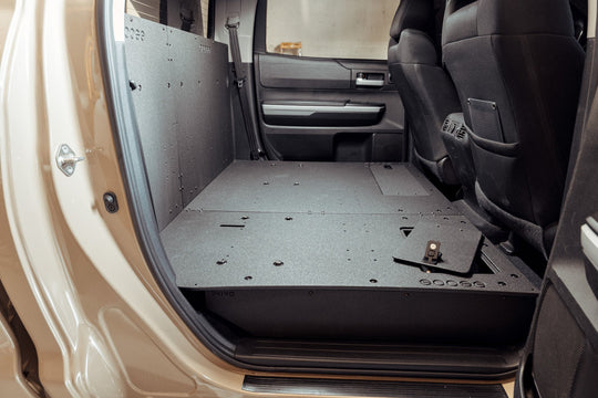 Toyota Tundra 2014-2021 2.5 Gen. CrewMax - Second Row Seat Delete Plate System - Premium Seat Delete Plate System by Xtreme Canopies