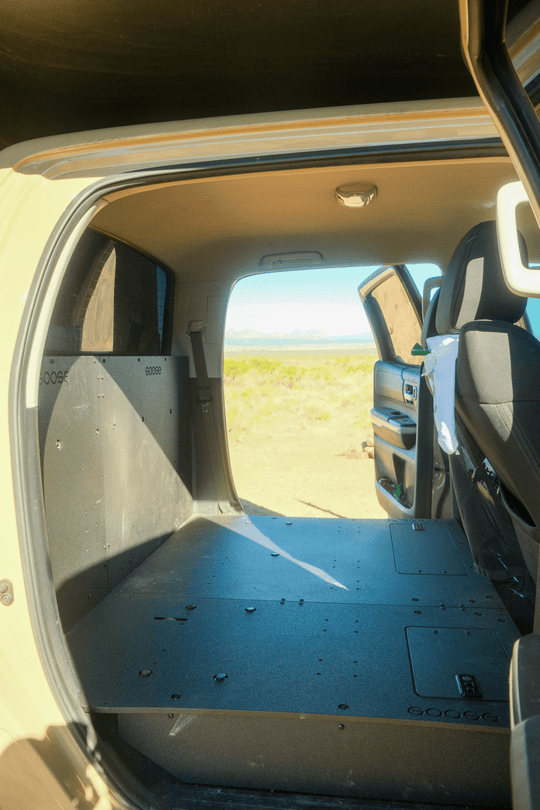 Toyota Tundra 2014-2021 2.5 Gen. CrewMax - Second Row Seat Delete Plate System - Premium Seat Delete Plate System by Xtreme Canopies