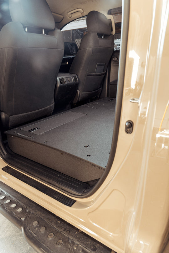 Toyota Tundra 2014-2021 2.5 Gen. CrewMax - Second Row Seat Delete Plate System - Premium Seat Delete Plate System by Xtreme Canopies