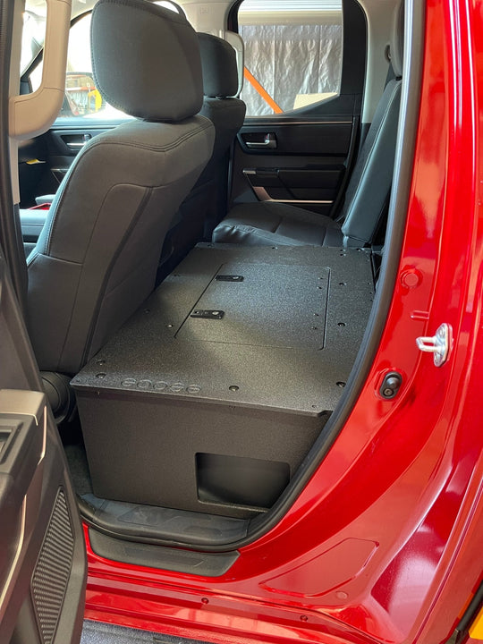 Toyota Tundra 2022-Present 3rd Gen. DoubleCab - Second Row Seat Delete Plate System - Premium Seat Delete Plate System by Xtreme Canopies