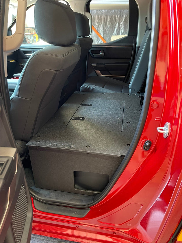 Toyota Tundra 2022-Present 3rd Gen. DoubleCab - Second Row Seat Delete Plate System - Premium Seat Delete Plate System by Xtreme Canopies