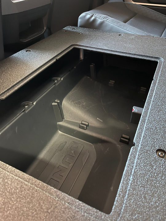 Toyota Tundra 2022-Present 3rd Gen. DoubleCab - Second Row Seat Delete Plate System - Premium Seat Delete Plate System by Xtreme Canopies