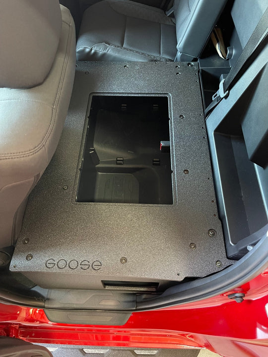 Toyota Tundra 2022-Present 3rd Gen. DoubleCab - Second Row Seat Delete Plate System - Premium Seat Delete Plate System by Xtreme Canopies