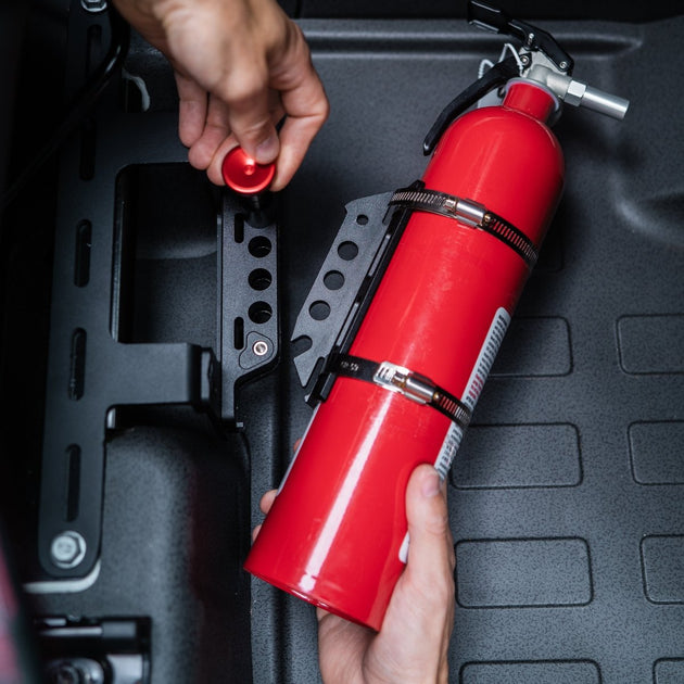 INEOS Grenadier: Under-Seat Fire Extinguisher Mount - Premium Truck Accessory by Xtreme Canopies