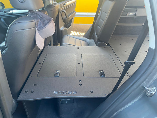 Volkswagen Touareg 2011-2017 2nd Gen. - Second Row Seat Delete Plate System - Premium Seat Delete Plate System by Xtreme Canopies