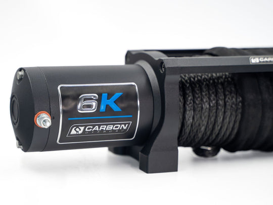 Carbon Offroad Long Drum 6000lb ATV/Small 4X4 Winch - Premium Carbon ATV/SXS/Trailer by Xtreme Canopies