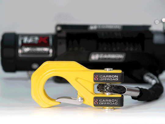 Carbon Offroad Mega Pro Winch Hook - Premium Hooks, Thimbles & Accessories by Xtreme Canopies